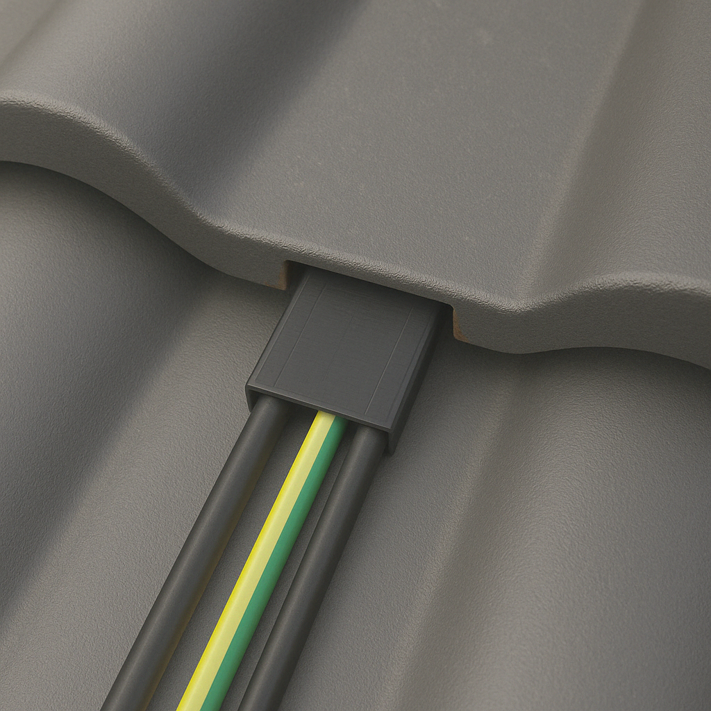 PV Kabeldurchführung Dachdurchführung Kabeldurchgang Ziegeldach geschlitzt