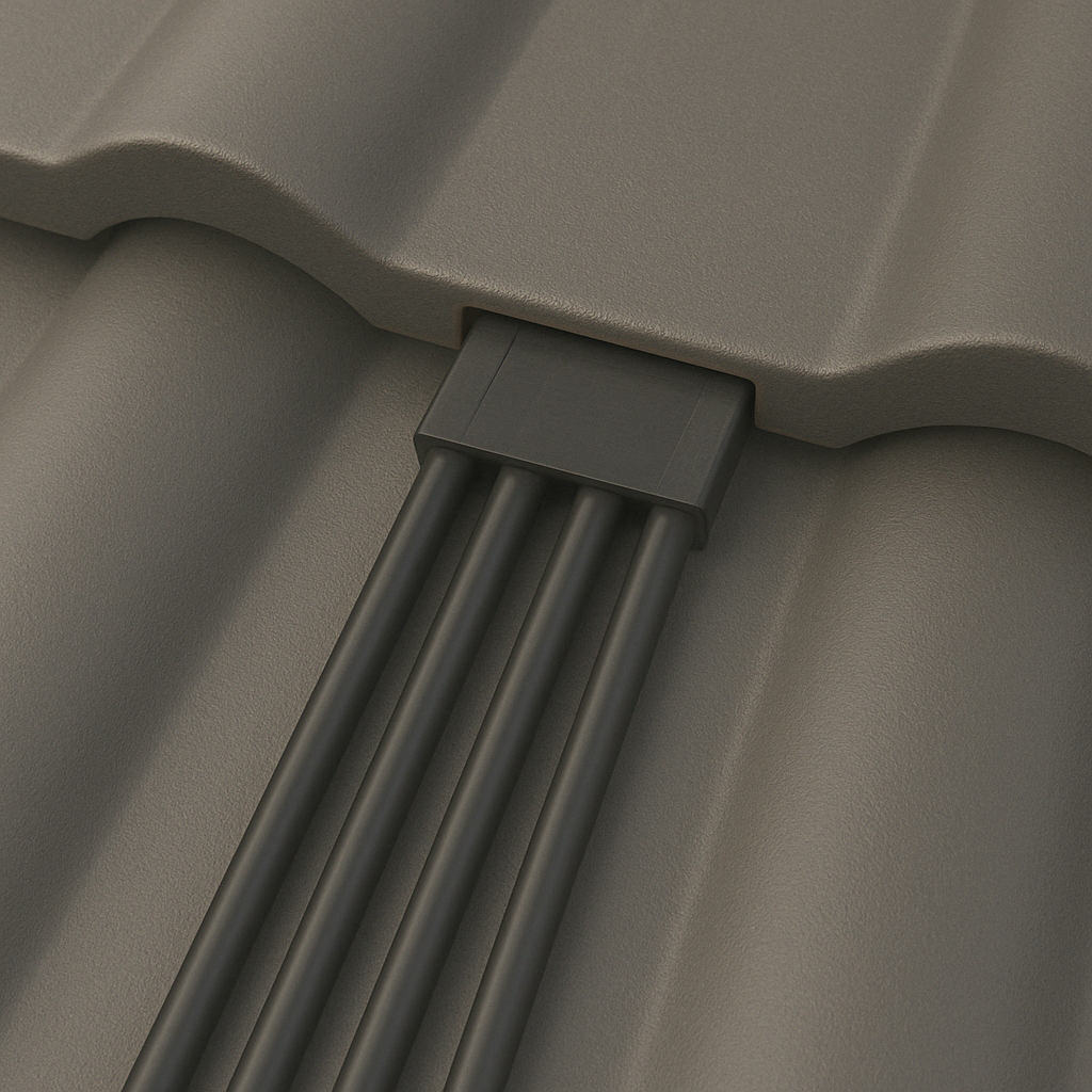 PV Kabeldurchführung Dachdurchführung Kabeldurchgang Ziegeldach geschlitzt