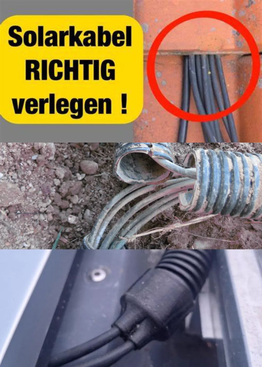 32mm Wellschlauch Kabeldurchführung PV Kabel 6mm² Mehrfachbelegung